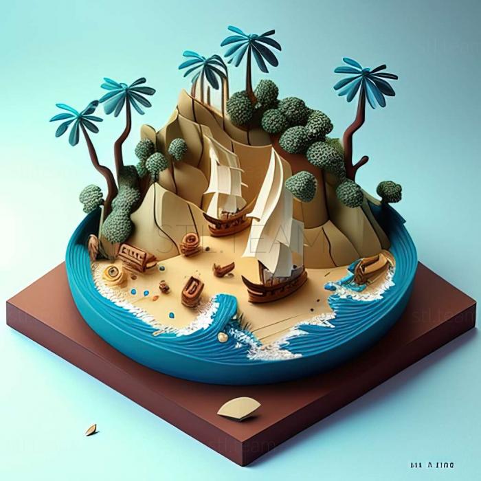 3D model LEGO Island game (STL)